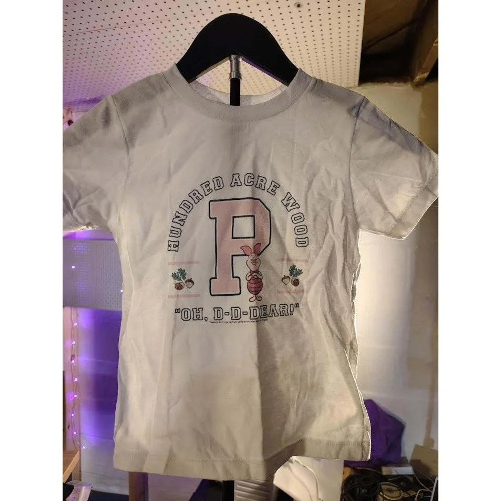 Disney Winnie the Pooh Hundred Acre Wood Piglet TShirt Toddler‎ 4T